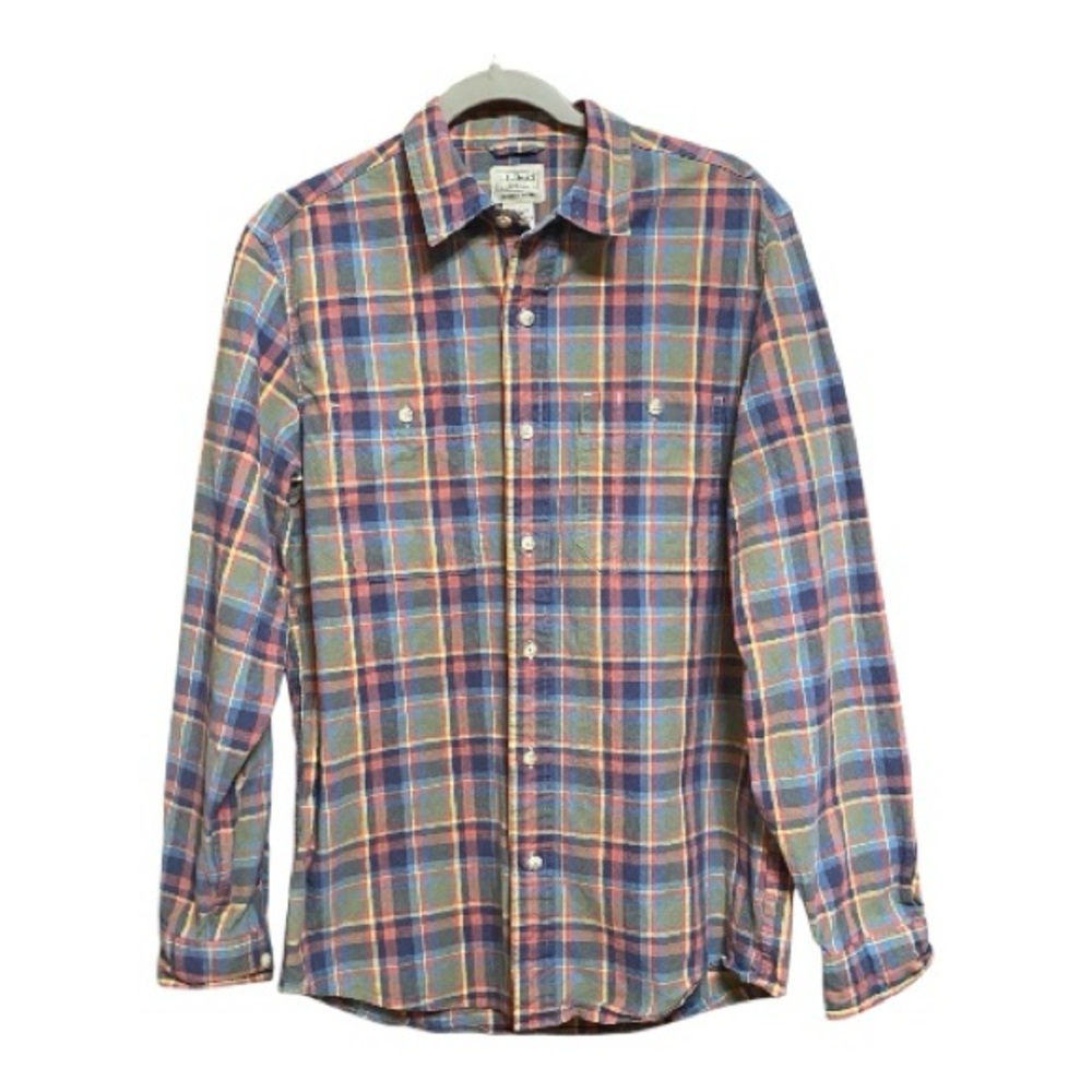 L. L. Bean Men's Plaid Button-Up Shirt M